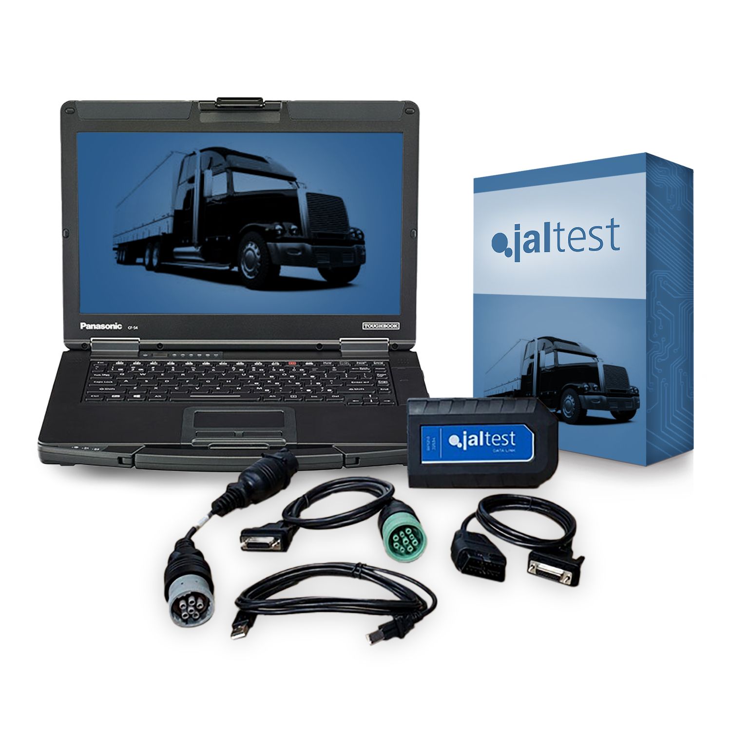 Universal Diesel Jaltest Heavy Truck Diagnostic Toughbook Laptop Kit